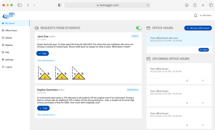 eLearning Online Tutoring Platform for k-12 schools